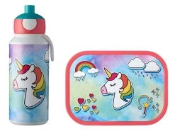 Mepal Campus Pop-Up Drinkfles Met Lunchbox - Unicorn