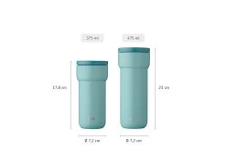 Mepal Isoleerbeker Ellipse 375 Ml - Nordic Pink Rvs OP=OP 5 Mepal Isoleerbeker Ellipse 375 Ml - Nordic Pink Rvs OP=OP -Mepal 104180092400 Ellipse insulated mug dimensions 2022 09 27 113310 beaf