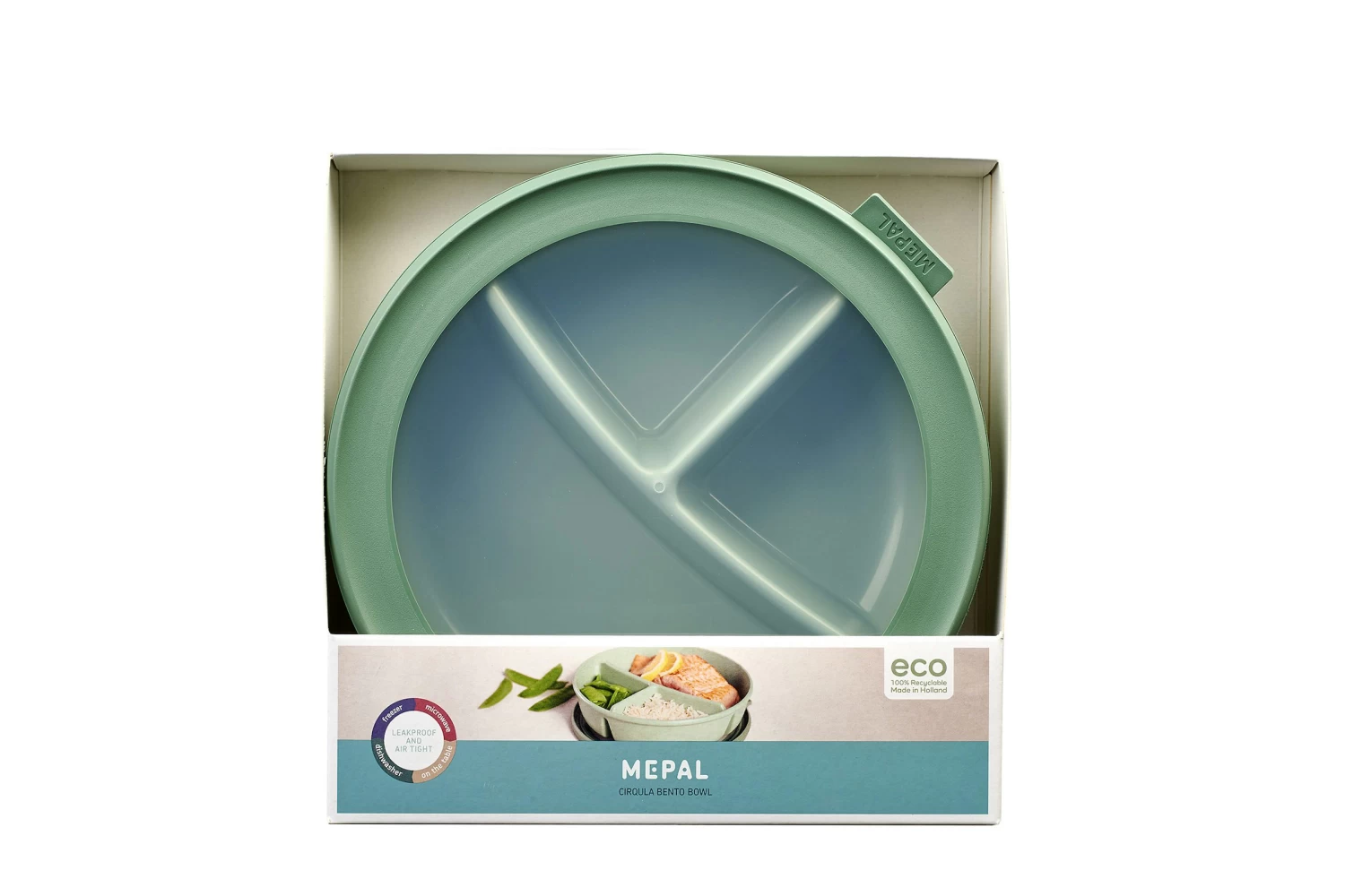 Mepal Bento Bowl Cirqula 250+250+500 Ml Nordic Sage 2 Mepal Bento Bowl Cirqula 250+250+500 Ml Nordic Sage - Afbeelding 2