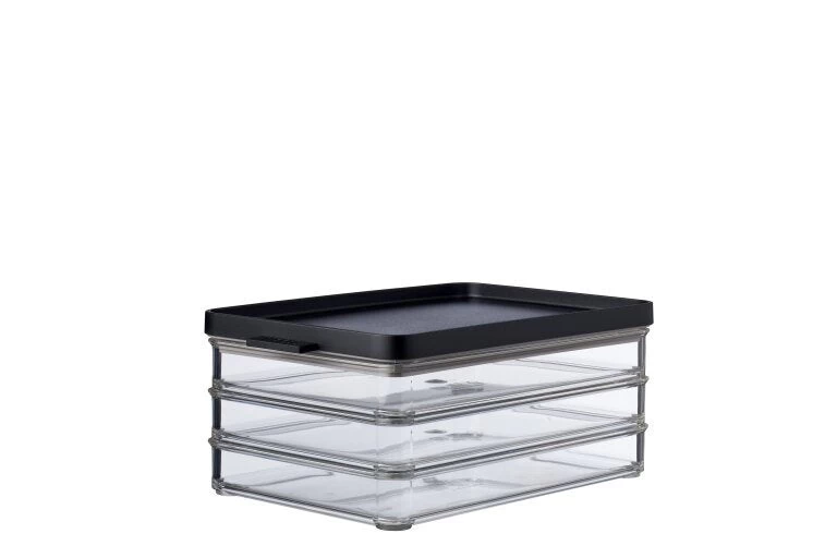 Mepal Koelkast Omnia Vleeswaren 3-laags - Zwart 1 Mepal Koelkast Omnia Vleeswaren 3-laags - Zwart