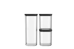 Mepal Starterset Bewaardoos Modula 3 Delig Zwart