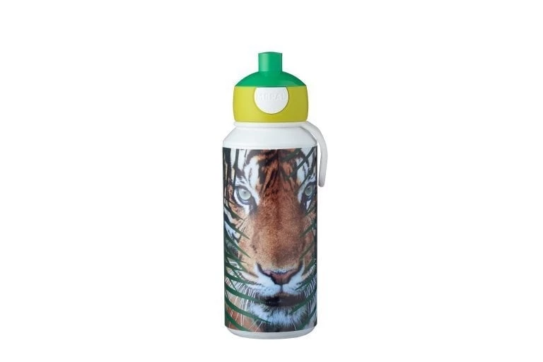 Mepal Drinkfles Campus Pop-up 400 Ml - Animal Planet Tijger 1 Mepal Drinkfles Campus Pop-up 400 Ml - Animal Planet Tijger