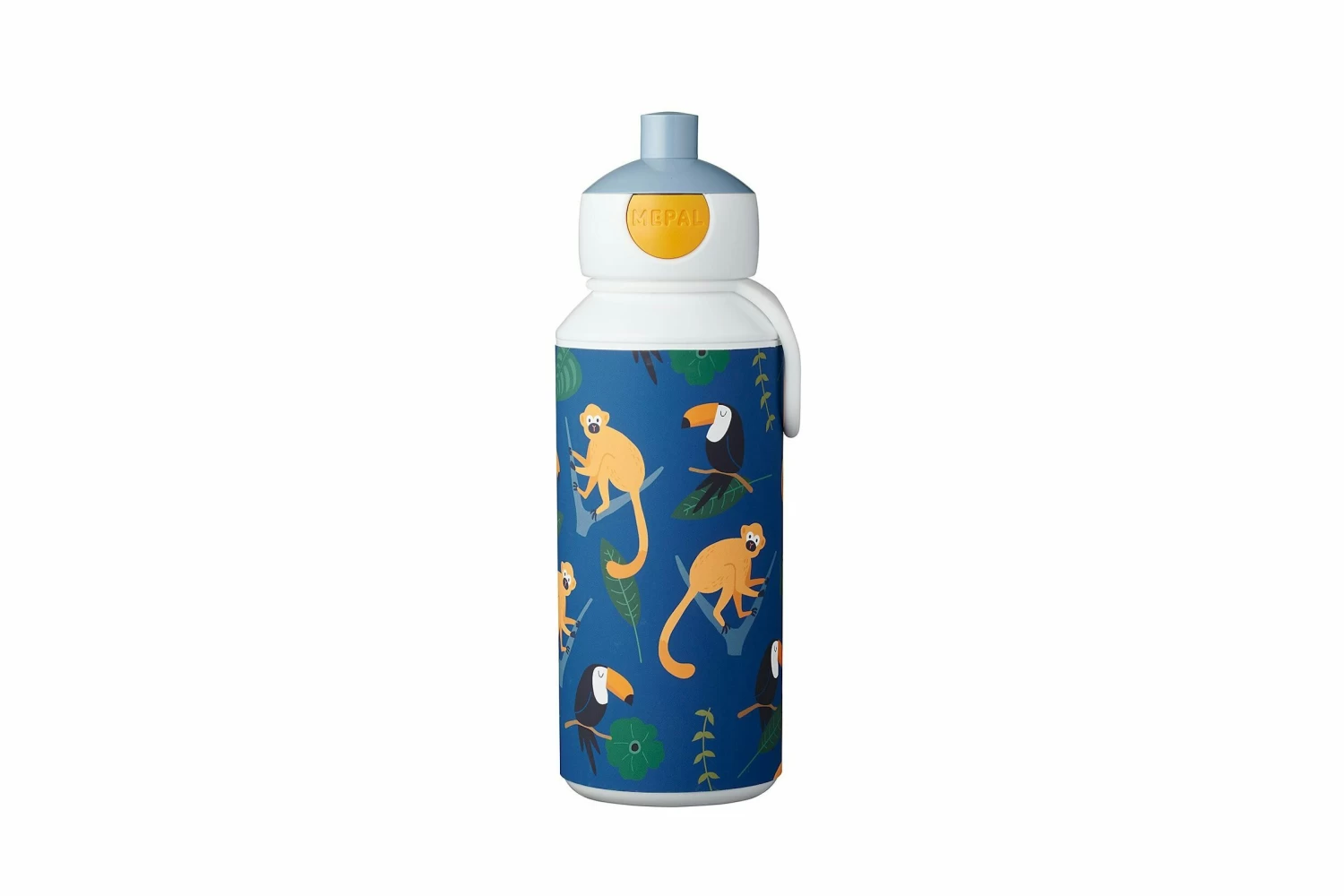 Mepal Drinkfles Campus Pop-up 400 Ml - Jungle 1 Mepal Drinkfles Campus Pop-up 400 Ml - Jungle
