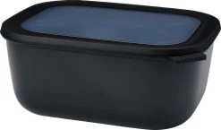 Mepal Cirqula Rechthoekige Kom Met Deksel 3 Liter Kunststof Nordic Black