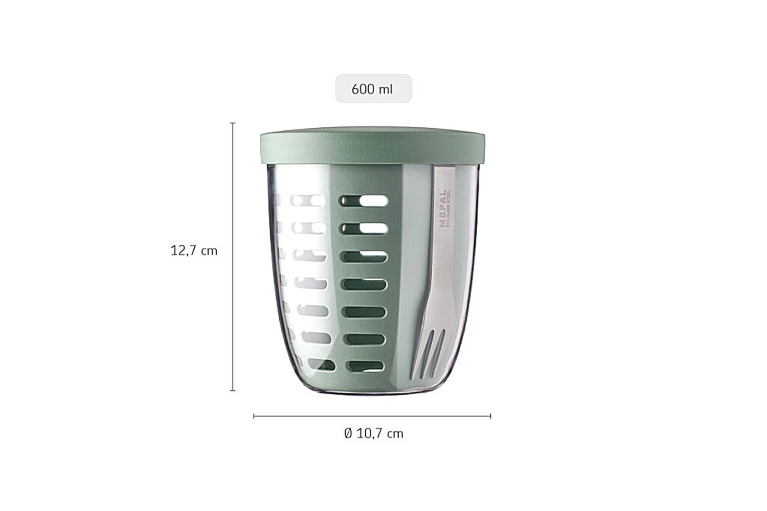 Mepal Ellipse Fruit- & Veggie Pot - Nordic Blue 4 Mepal Ellipse Fruit- & Veggie Pot - Nordic Blue - Afbeelding 4