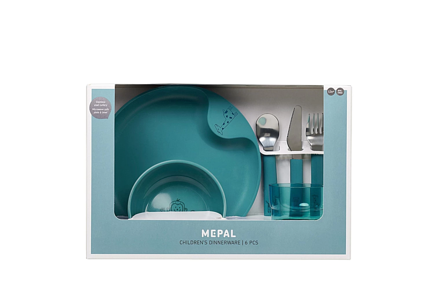 Mepal Mio 6-delig Kinderservies - Deep Turquoise 2 Mepal Mio 6-delig Kinderservies - Deep Turquoise - Afbeelding 2