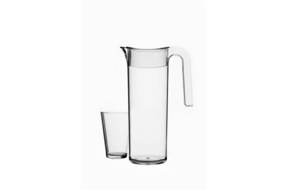 Mepal Waterkan Flow Transparant 1.5 Liter - Helder 2 Mepal Waterkan Flow Transparant 1.5 Liter - Helder - Afbeelding 2