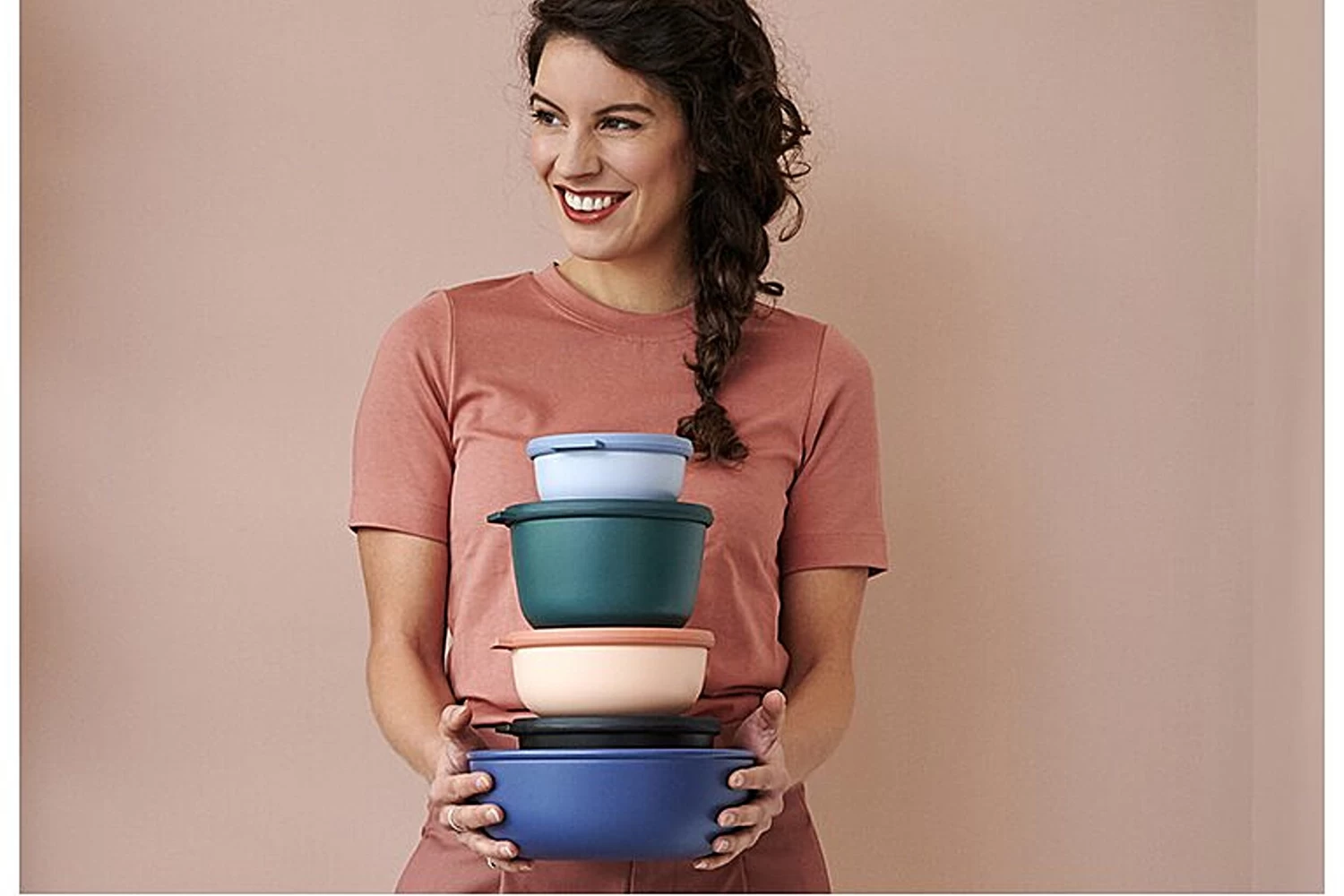 Mepal Cirqula Rond 2250 Ml Multikom - Vivid Green 2 Mepal Cirqula Rond 2250 Ml Multikom - Vivid Green - Afbeelding 2