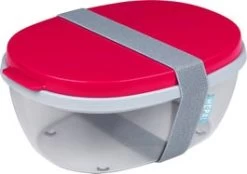 Mepal Saladbox Ellipse Rood 22,5 X 17,5 X 9,5 Cm