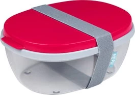 Mepal Saladbox Ellipse Rood 22,5 X 17,5 X 9,5 Cm 1 Mepal Saladbox Ellipse Rood 22,5 X 17,5 X 9,5 Cm