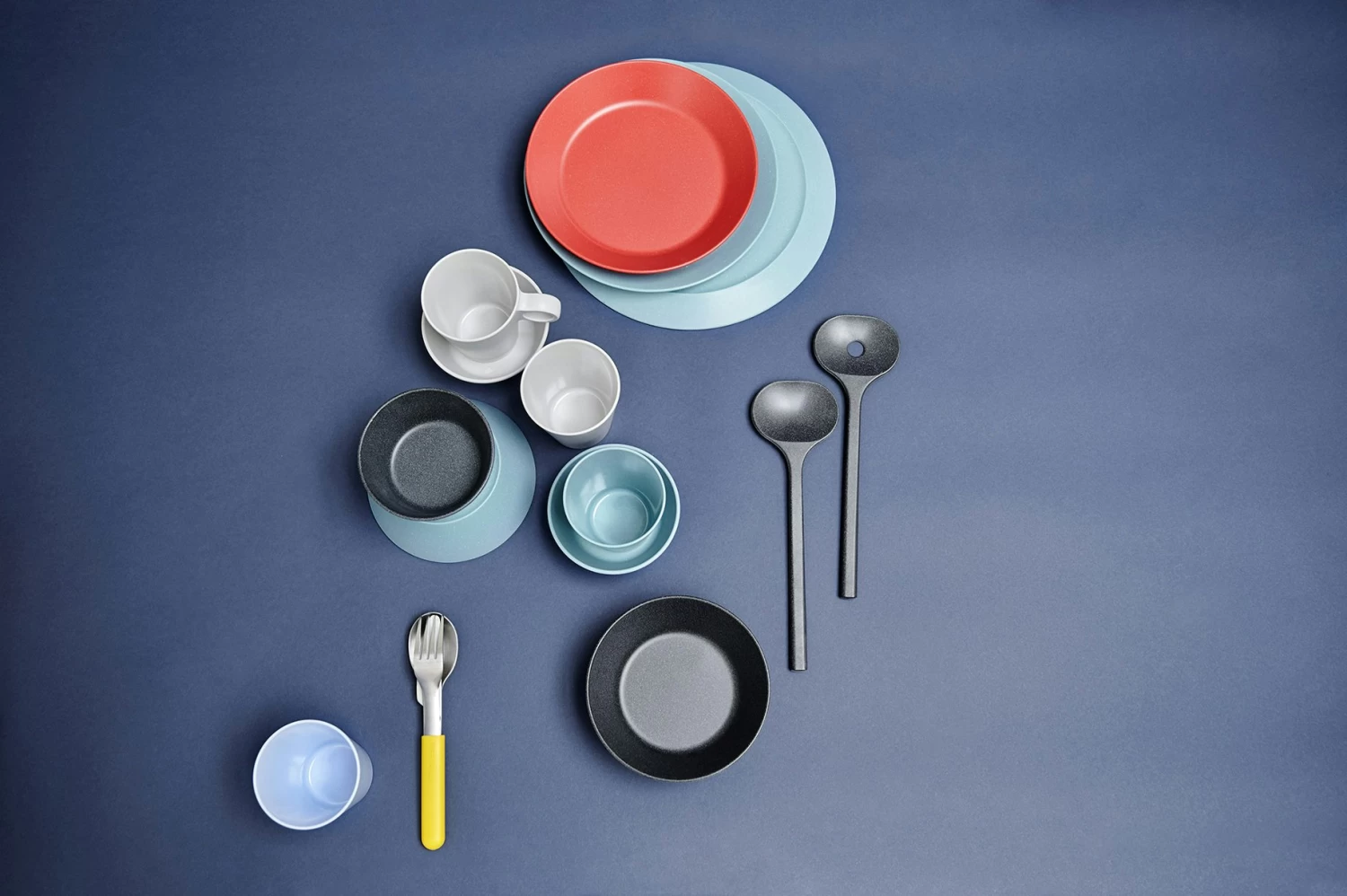 Mepal Saladebestek Bloom 2-delig - Pebble Black 2 Mepal Saladebestek Bloom 2-delig - Pebble Black - Afbeelding 2