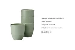 Mepal Silueta 200 Ml Set Van 4 Bekers 7 Mepal Silueta 200 Ml Set Van 4 Bekers -Mepal b7da9251c8143496