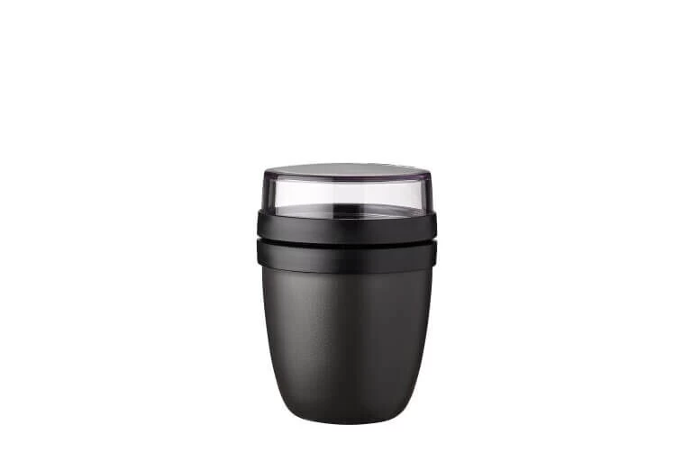 Mepal Ellipse Mini Lunchpot 300 + 120 Ml Kunststof Nordic Black 1 Mepal Ellipse Mini Lunchpot 300 + 120 Ml Kunststof Nordic Black