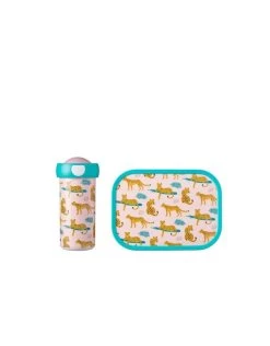 Mepal Lunchset Campus Leopard - Schoolbeker 300ml + Lunchbox 750ml