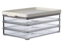 Mepal Omnia 3-laags Vleeswaren Koelkastdoos - Nordic White