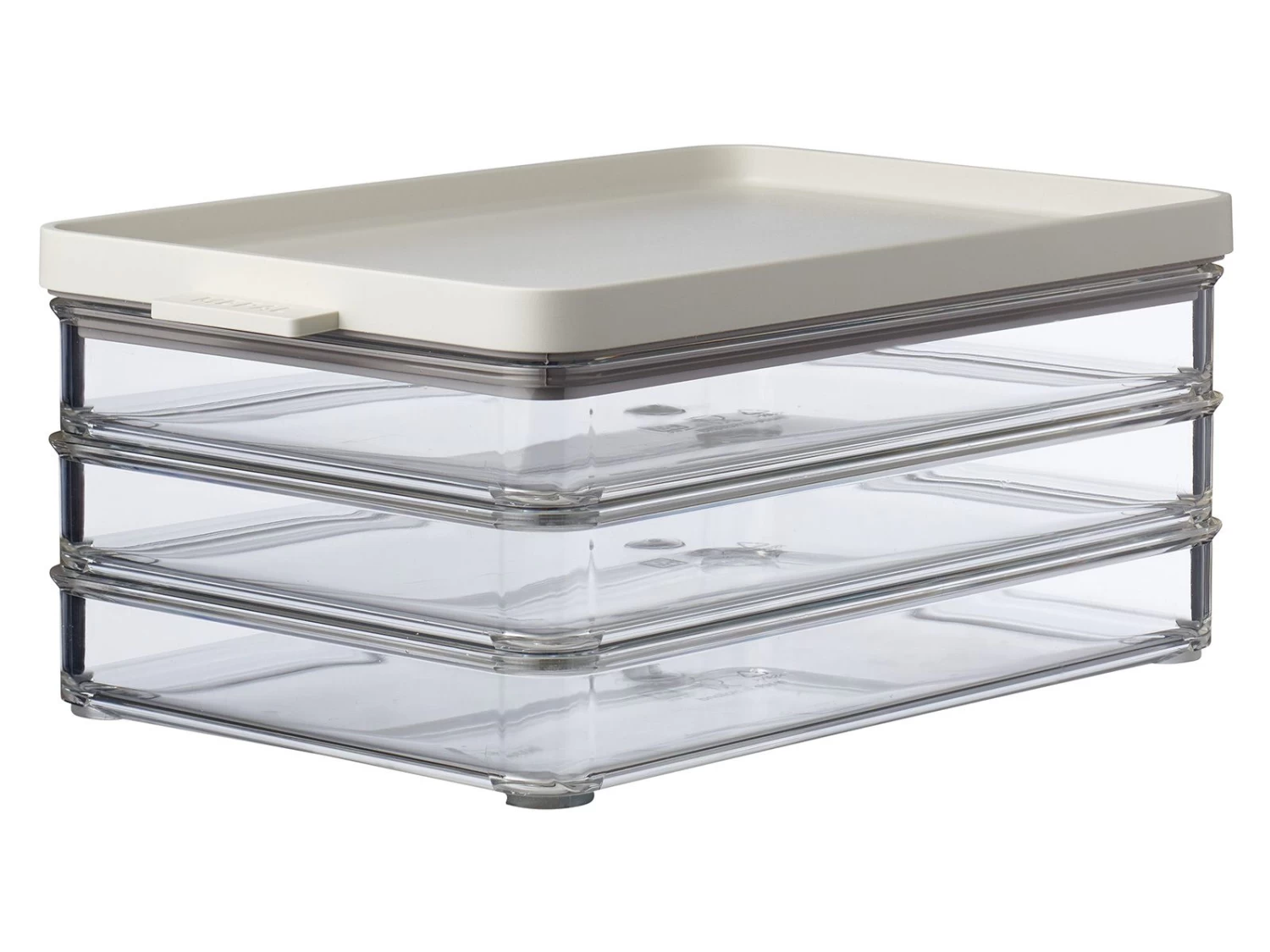 Mepal Omnia 3-laags Vleeswaren Koelkastdoos - Nordic White 1 Mepal Omnia 3-laags Vleeswaren Koelkastdoos - Nordic White