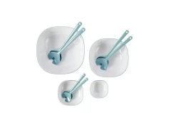 Mepal Schaal Synthesis 600 Ml - Nordic Green -Mepal salad server sets in three sizes in Synthesis bowl Nordic green