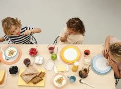 Mepal Diep Bord Wave 210 Mm - Nordic Green -Mepal wave dinnerware Nordic green Nordic blue coral and yellow